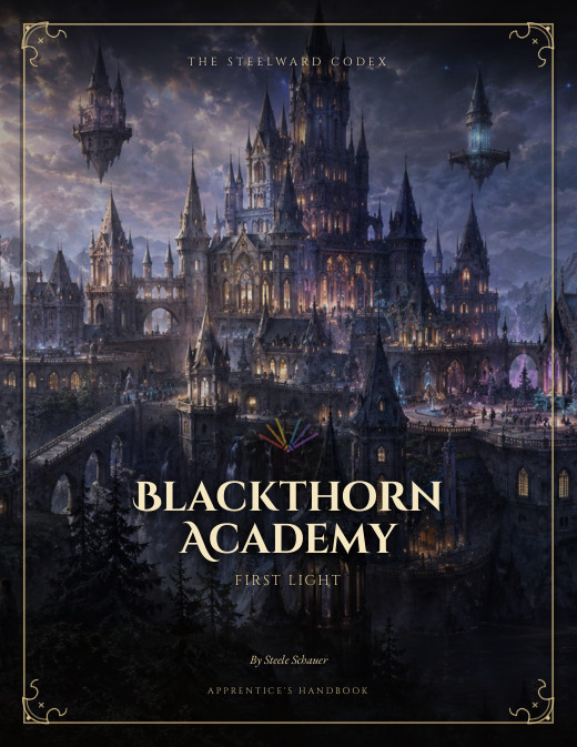 Cover of Blackthorn Academy: First Light — Apprentice's Handbook
