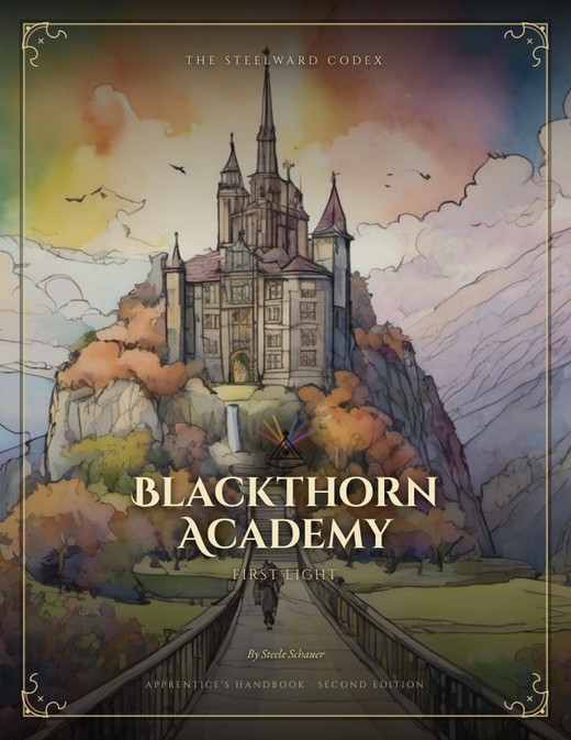 Cover of Blackthorn Academy: First Light — Apprentice's Handbook